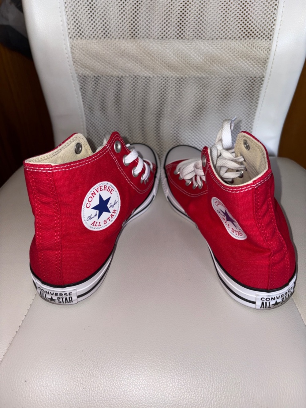 Red High Top Converse - Picture 3 of 4